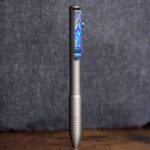 Titanium Damascus Pen Clip - Image 9